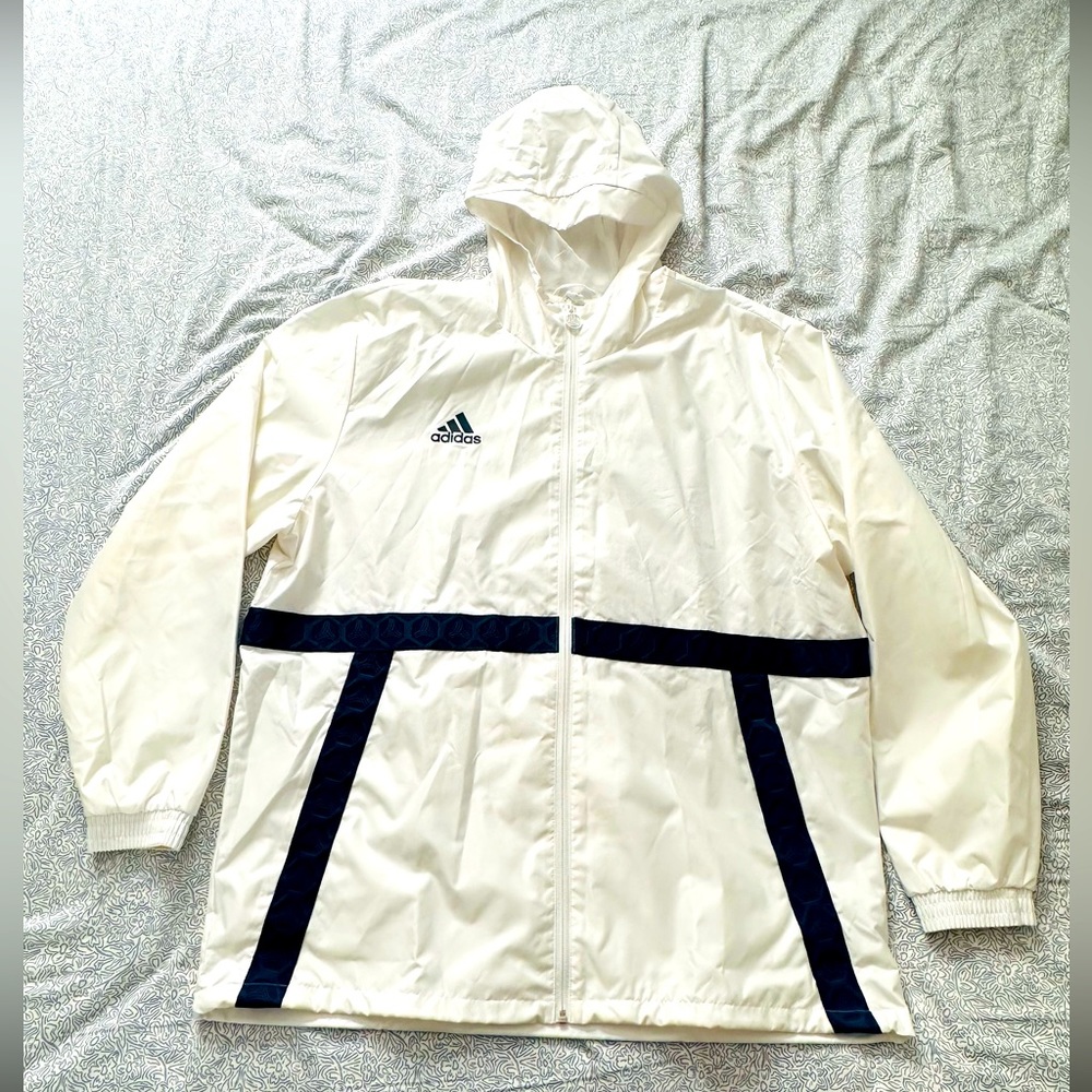 Adidas Tango White Windbreaker Size XL